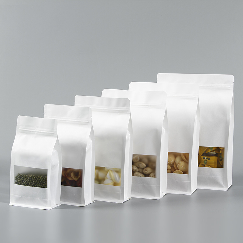 FLAT BOTTOM BAG WITH WINDOW( W