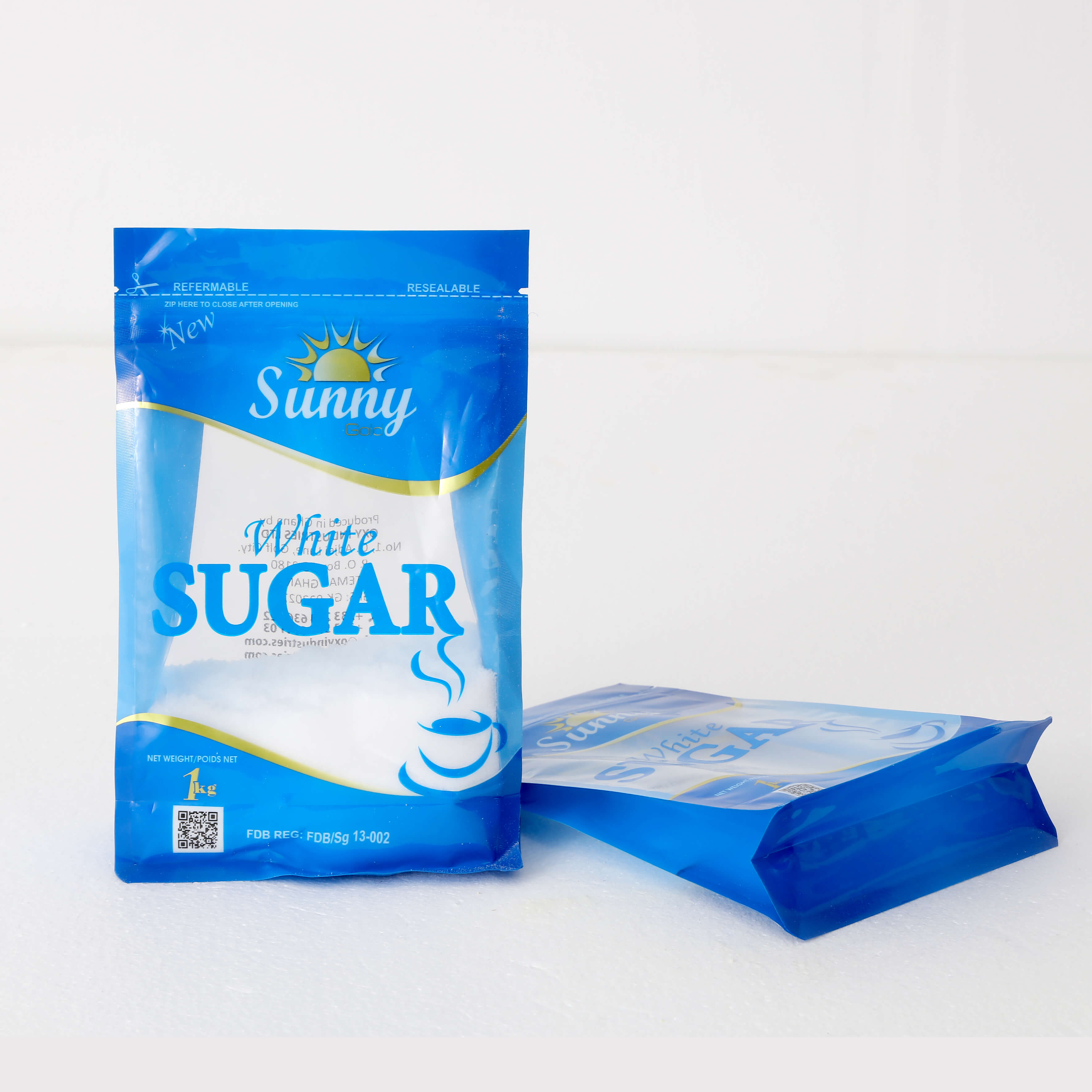 clear packgaing bag for sugar 
